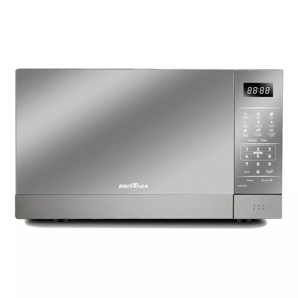 Micro-ondas Espelhado Britânia BMO28IEB 28L Branco