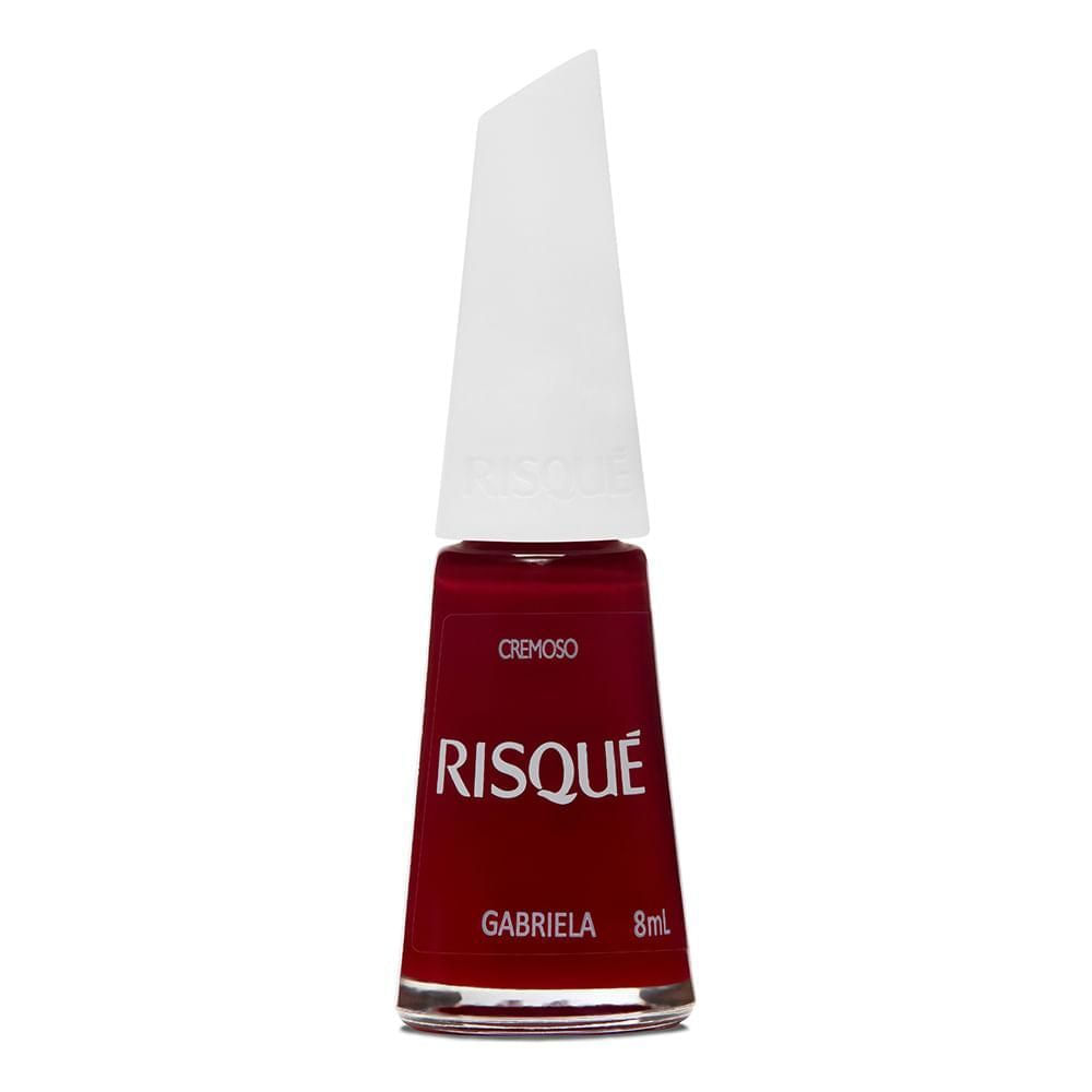 Esmalte Hipoalergênico Risqué Cremoso Gabriela Vermelho 8ml