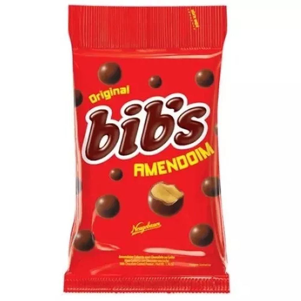 Neugebauer Confeito de Chocolate Bib's Amendoim 140g Pouch