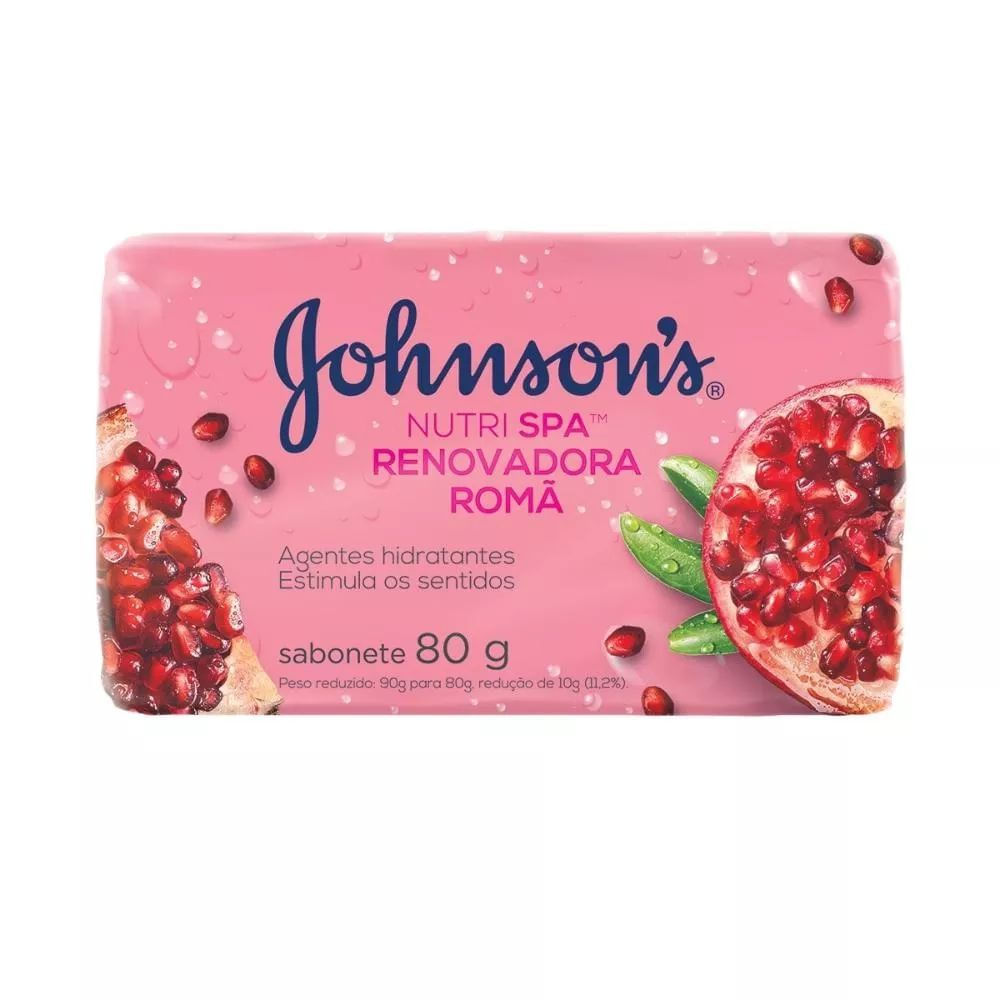 Sabonete em Barra Rejuvenescedor Johnson's Nutri Spa Romã 80g