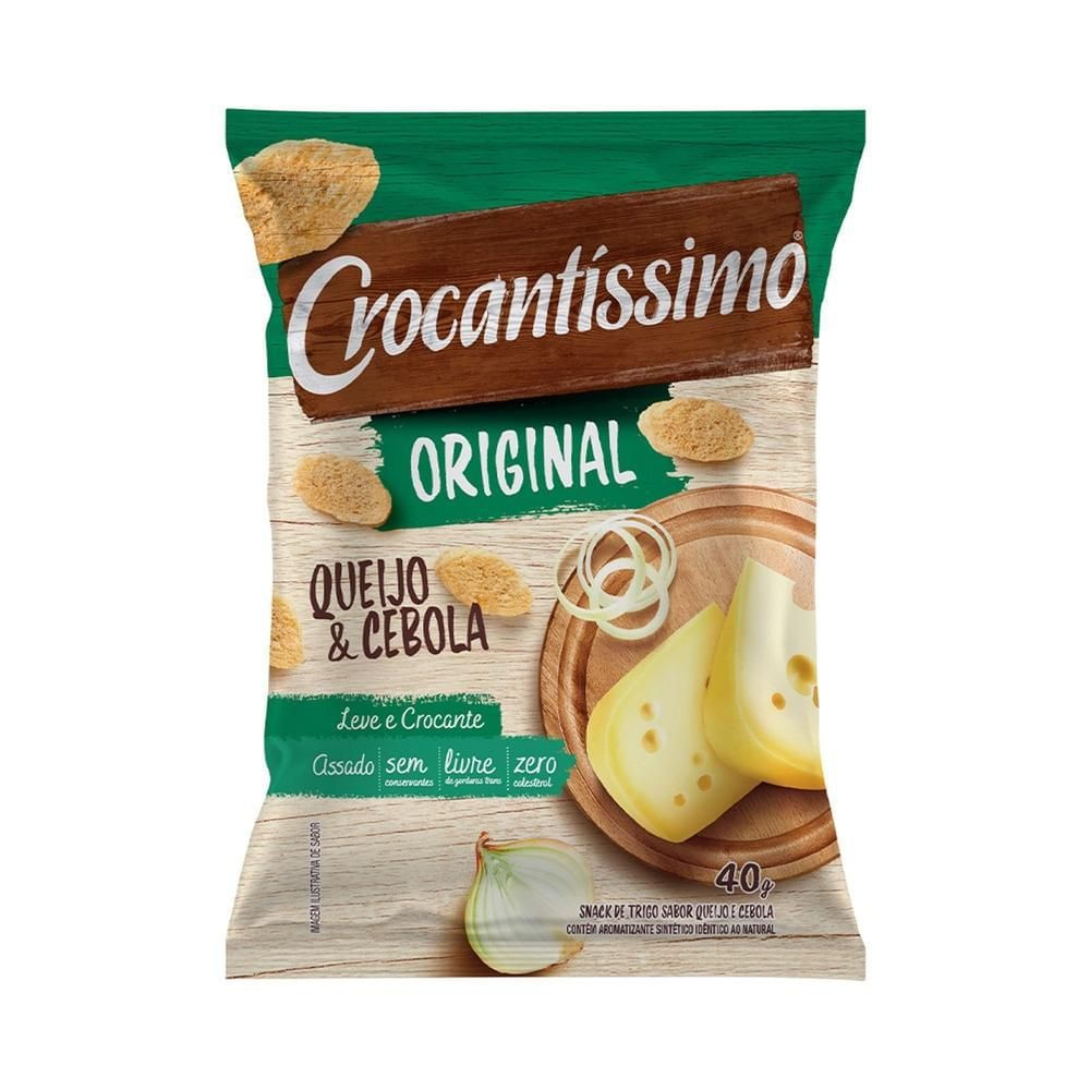 Torrada Queijo e Cebola Crocantíssimo 40g Assado