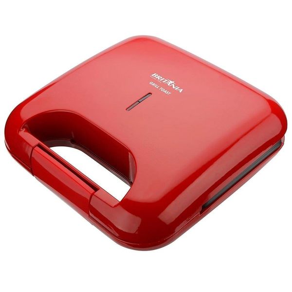 Sanduicheira Grill Antiaderente Britânia Toast BGR01V 750W Vermelha