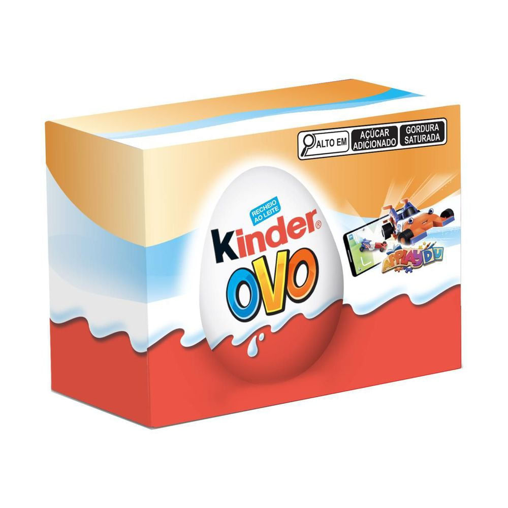 Kinder Ovo de Chocolate ao Leite Laranja 40g (2 unidades)