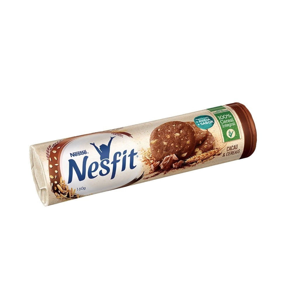 Biscoito Doce Cacau e Cereais Nestlé 160g Integral