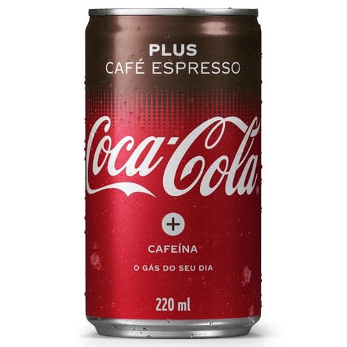 Refrigerante Plus Café Espresso Coca-Cola 220ml Lata Cafeína Extra