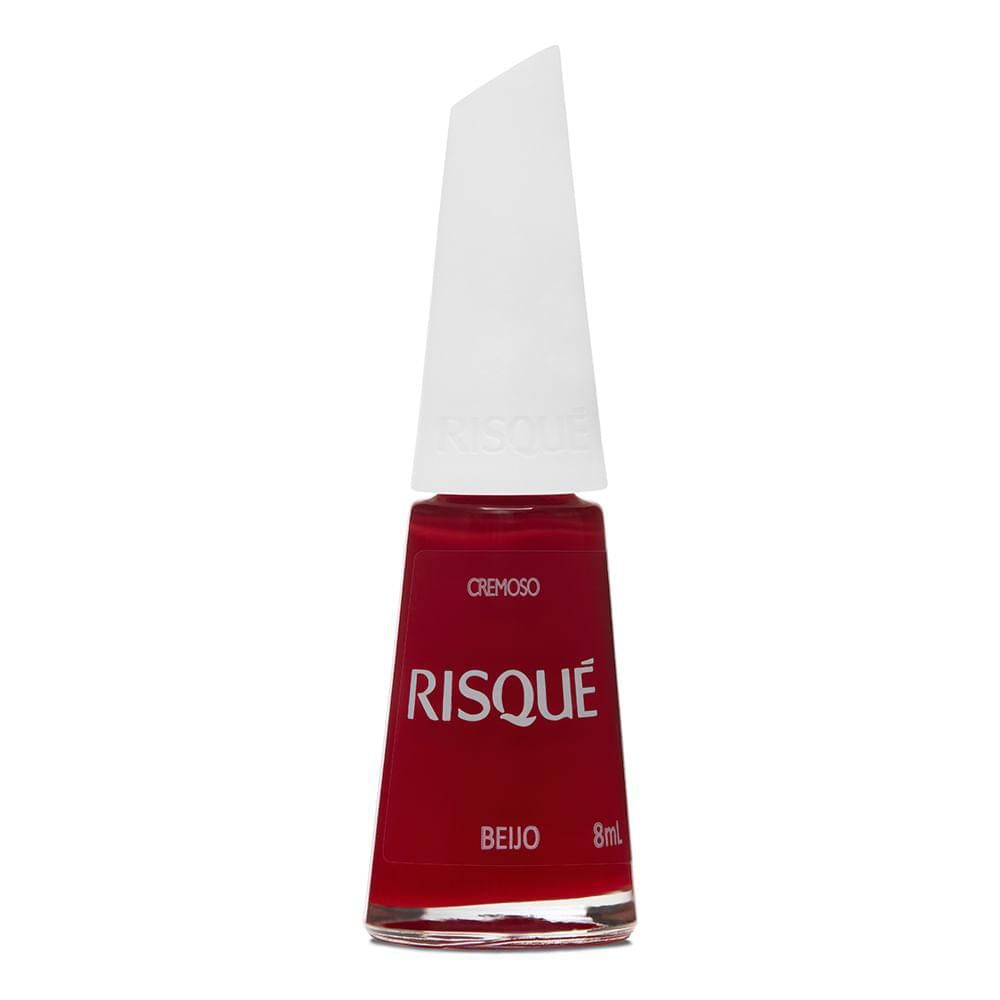 Esmalte Cremoso Hipoalergênico Risqué Vermelho Beijo 8ml