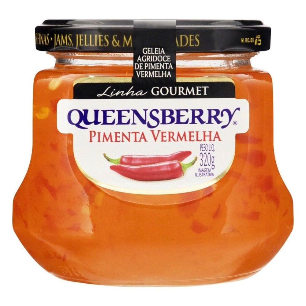 Geleia Pimenta Vermelha Queensberry 320g Gourmet Vegana