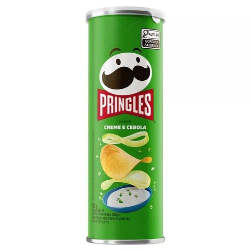 Salgadinho de Batata Creme e Cebola Pringles 109g Lata Crocante