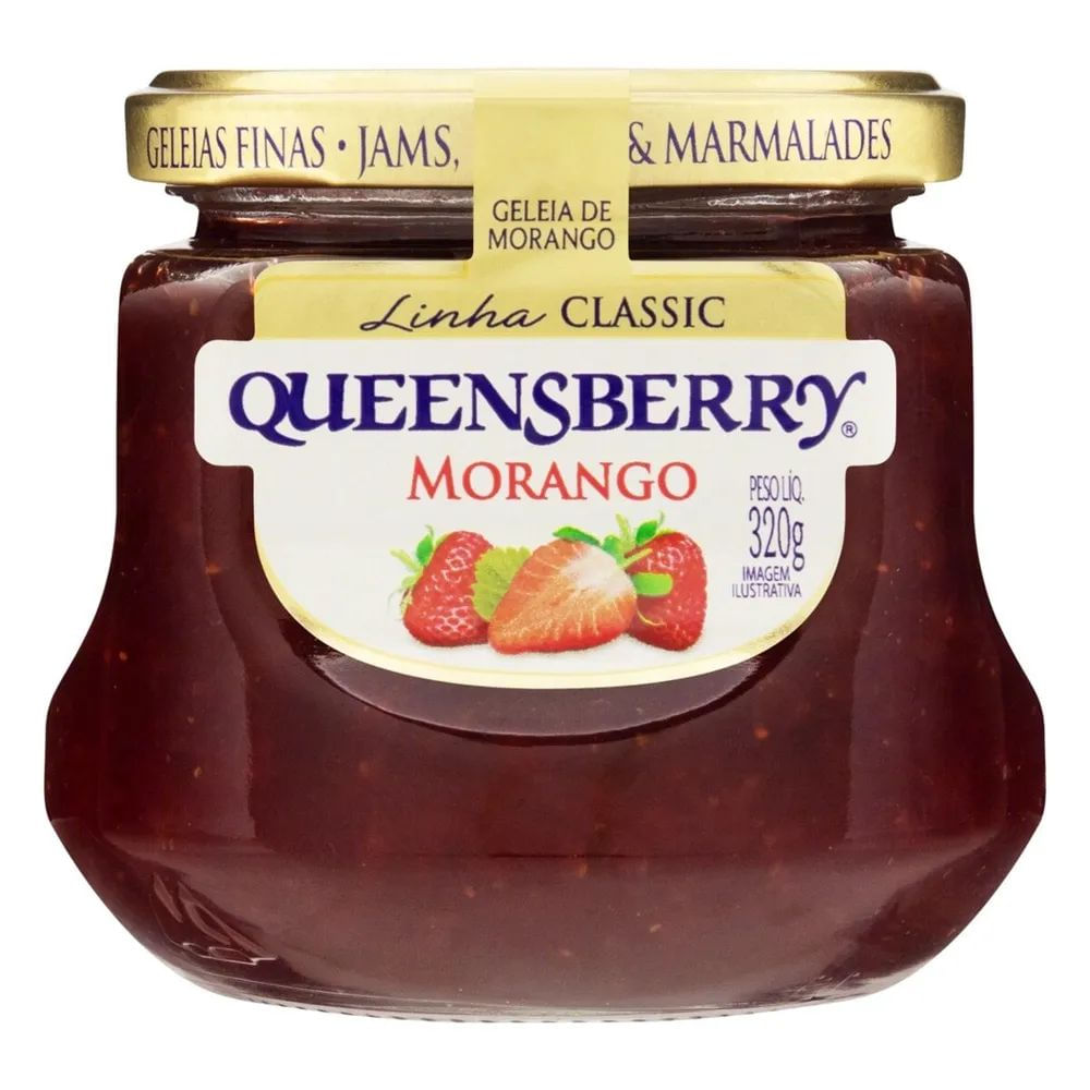 Geleia de Morango Classic Queensberry 320g 100% Natural