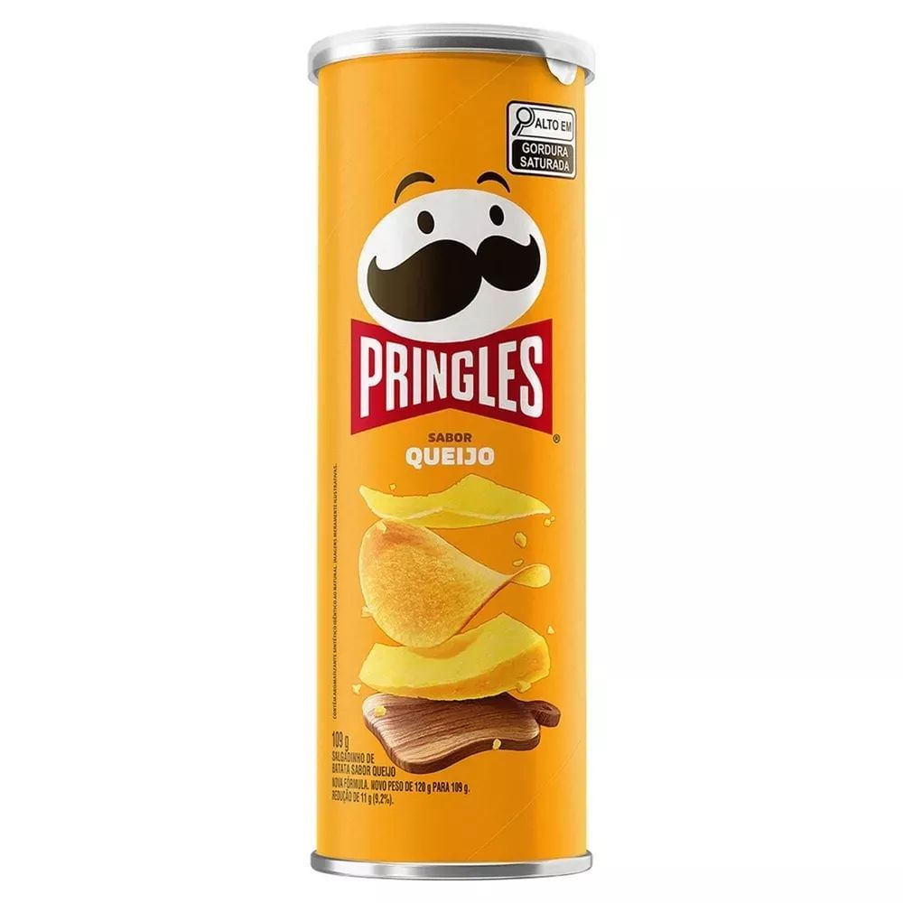 Salgadinho de Batata Queijo Pringles 109g Tubo Crocante