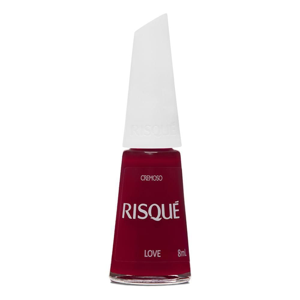 Esmalte Hipoalergênico Risqué Cremoso Vermelho Love 8ml