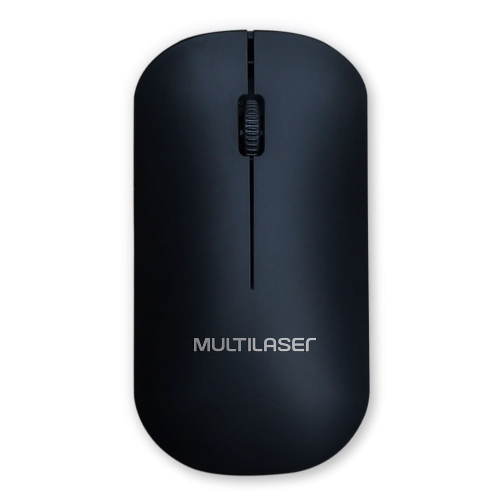Mouse Sem Fio Multilaser MO307 Slim 1200 DPI Wireless USB Plug & Play