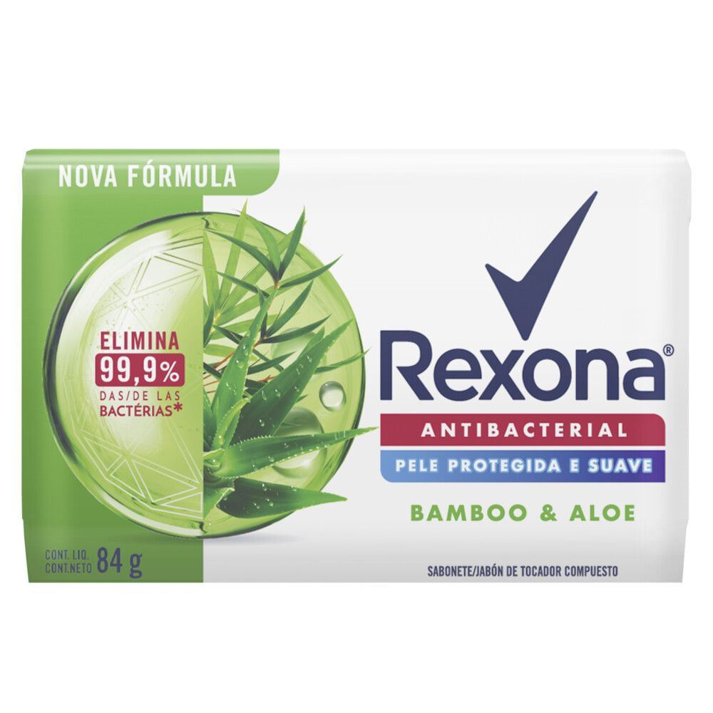 Sabonete em Barra Antibacterial Rexona Bamboo 84g