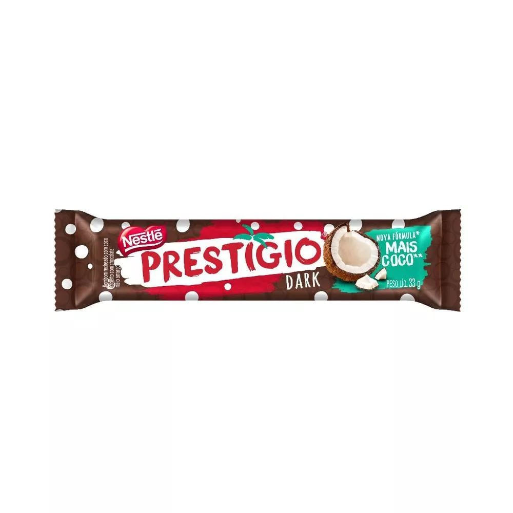 Nestlé Chocolate Prestígio Dark 33g - Bombom recheado com coco