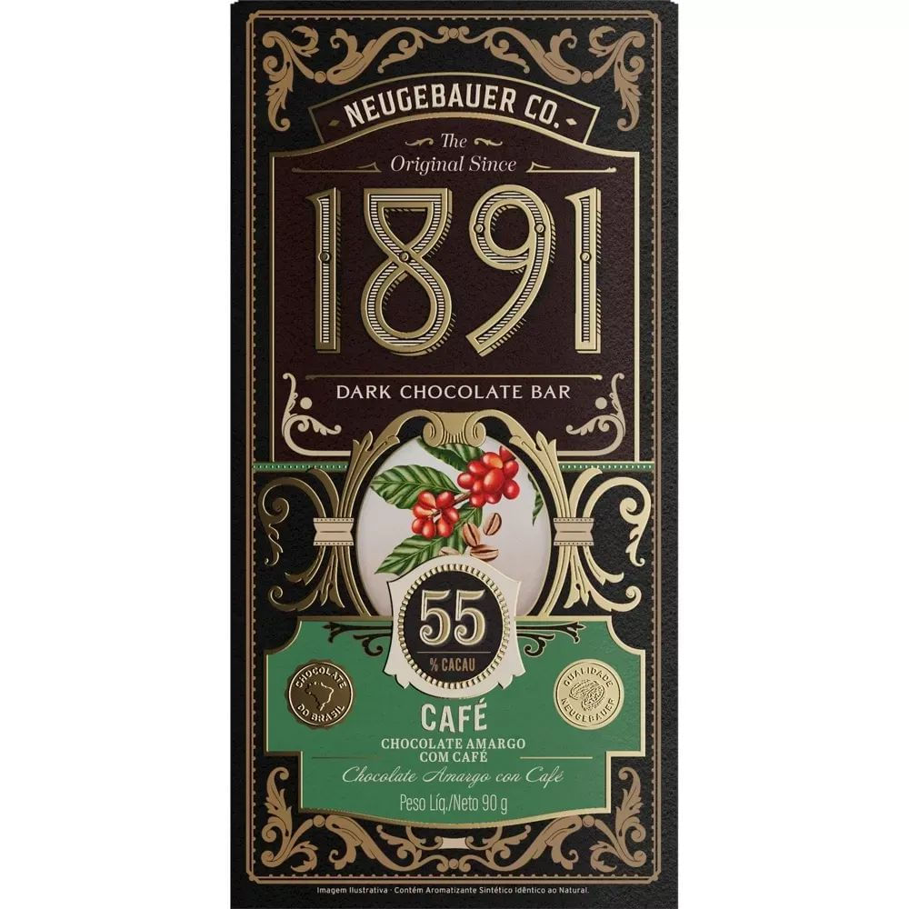 Neugebauer Barra de Chocolate 1891 Café 55% Cacau 90g