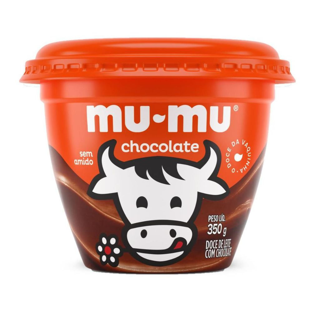 Doce de Leite Chocolate Mu-Mu Neugebauer 350g Cremoso Sem Glúten