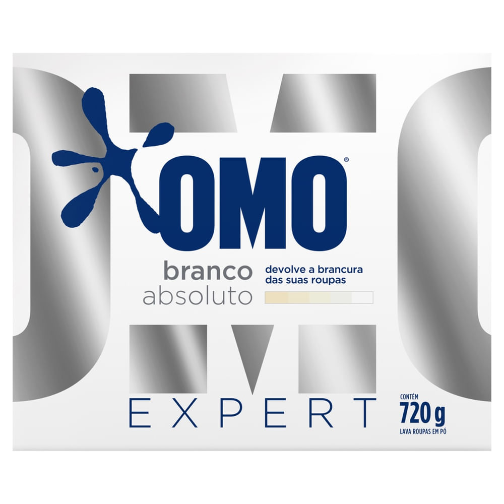 Sabão em Pó Roupas Brancas Omo Expert Branco Absoluto 720g
