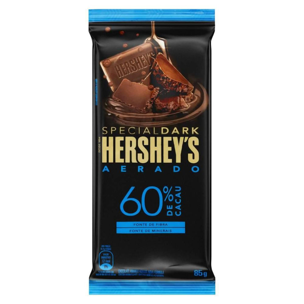 Hersheys Barra de Chocolate Aerado Special 60% Cacau 85g