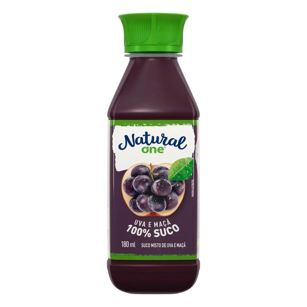 Suco de Uva e Maçã Natural One 180ml 100% Natural Integral Veganoundefined