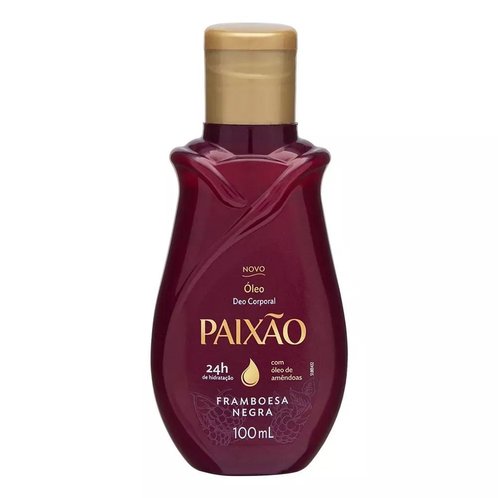 Óleo Corporal Hidratante Paixão Framboesa Negra 100ml