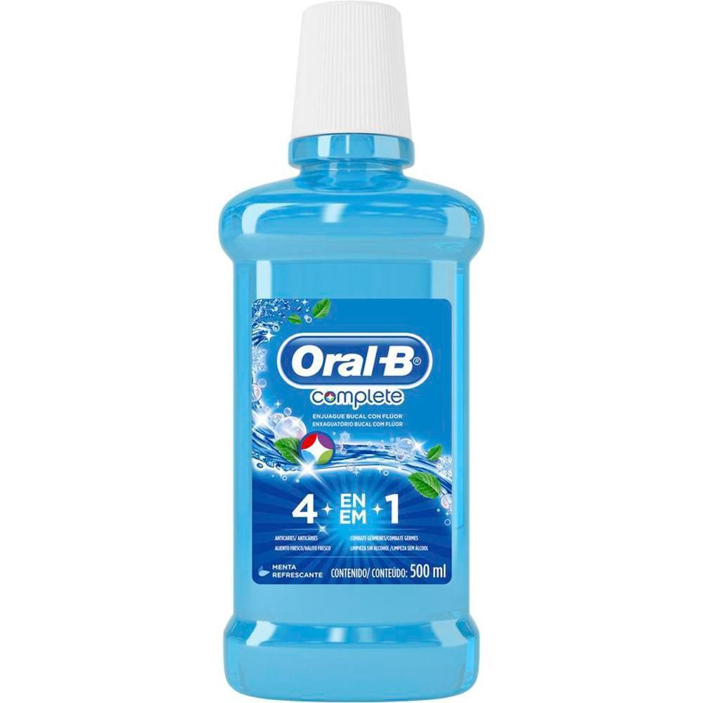 Enxaguante Bucal Antisséptico Oral-B Complete Menta 500ml