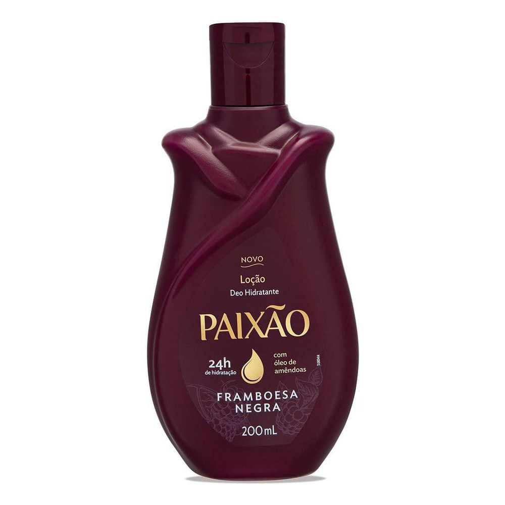 Loção Hidratante Desodorante Paixão Framboesa Negra 200ml