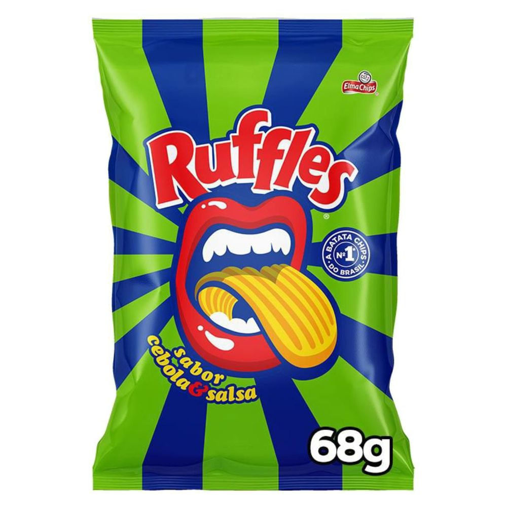 Batata Frita Cebola e Salsa Ruffles 68g Pacote Ondulada