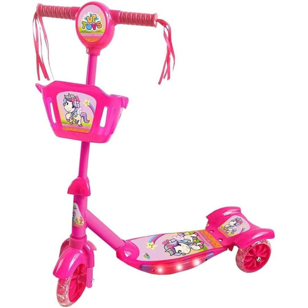 Patinete Musical Interativo Zoop Toys com Luz e Som Rosa