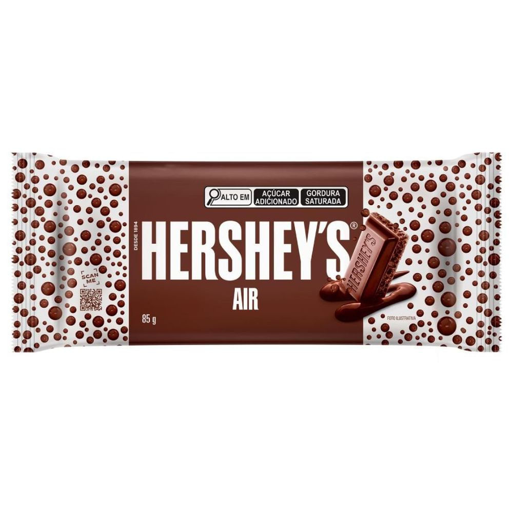 Barra de Chocolate Hersheys Ao Leite 85g Aerado