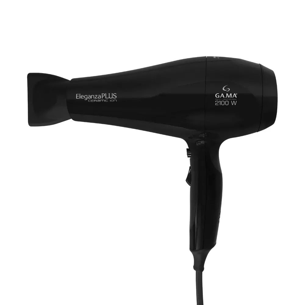 Secador de Cabelo Ga.Ma Italy Preto 220V Profissional Ceramic Íon 2100W