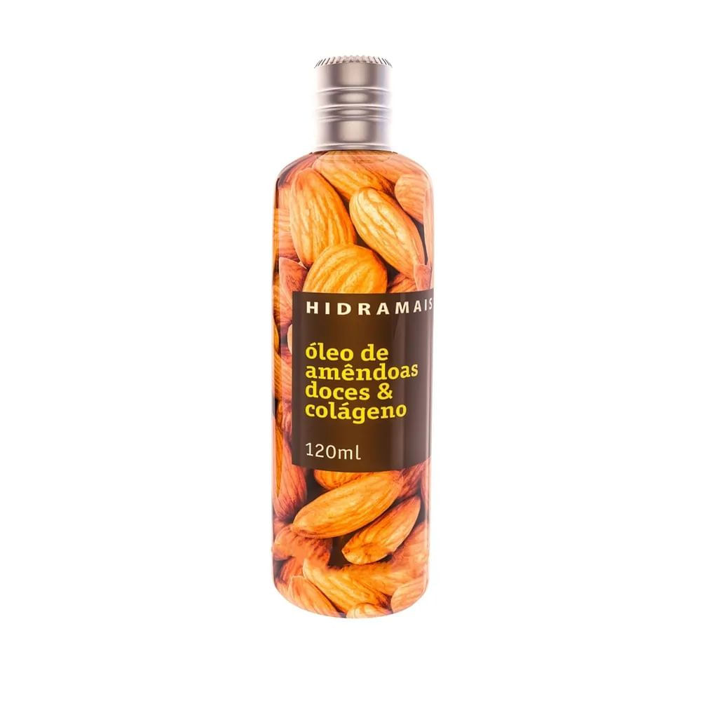 Óleo Desodorante Corporal Hidratante Hidramais Amêndoas e Colágeno 120ml