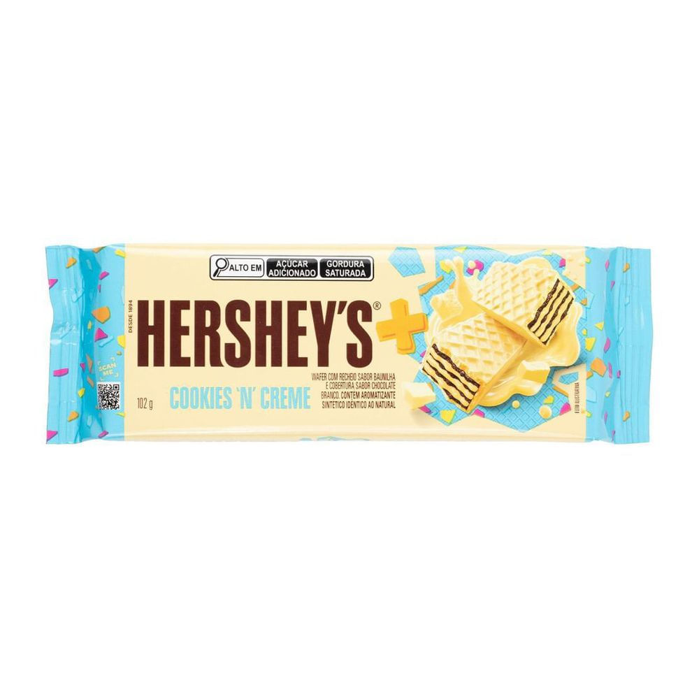 Hersheys Wafer Recheado Cookies'n'Creme 102g