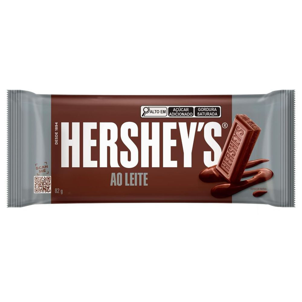 Barra de Chocolate Hershey's Ao Leite 82g Cremoso