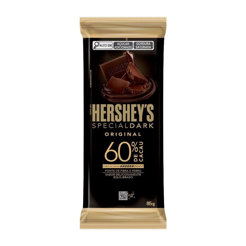 Barra de Chocolate Hersheys Special Dark 60% Cacau 85g Crocante
