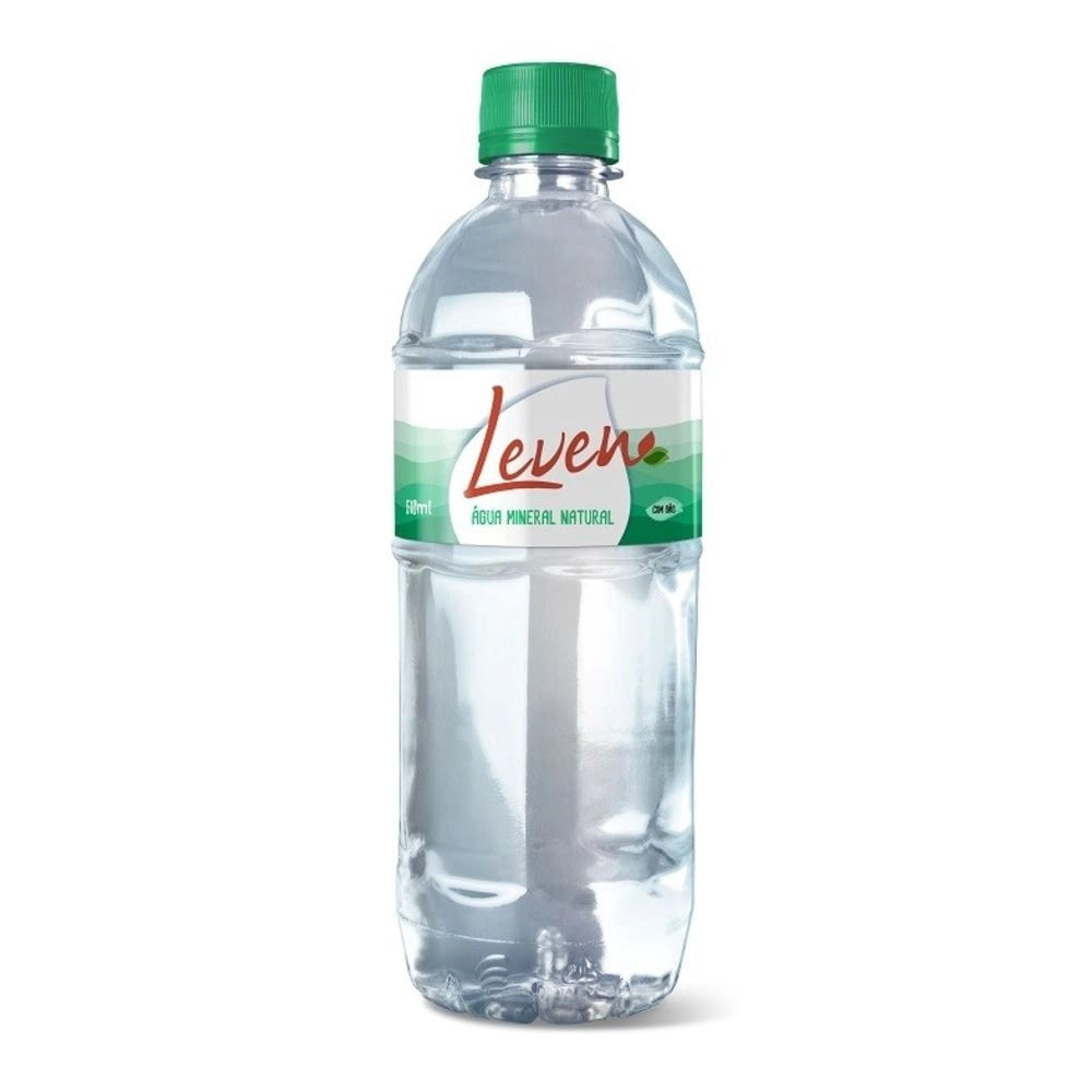 Água Mineral com Gás Leven 510ml Garrafa PET Natural