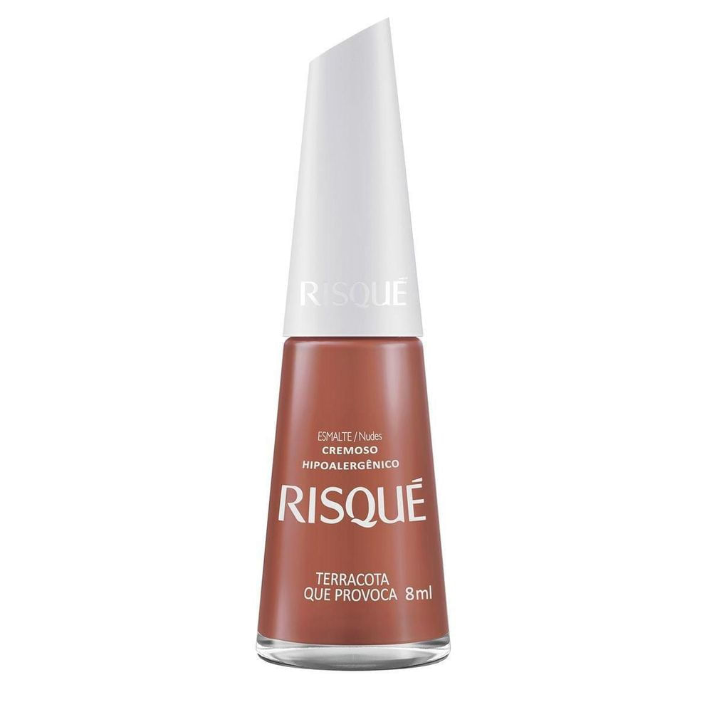 Esmalte Hipoalergênico Risqué Nude Terracota que Provoca 8ml