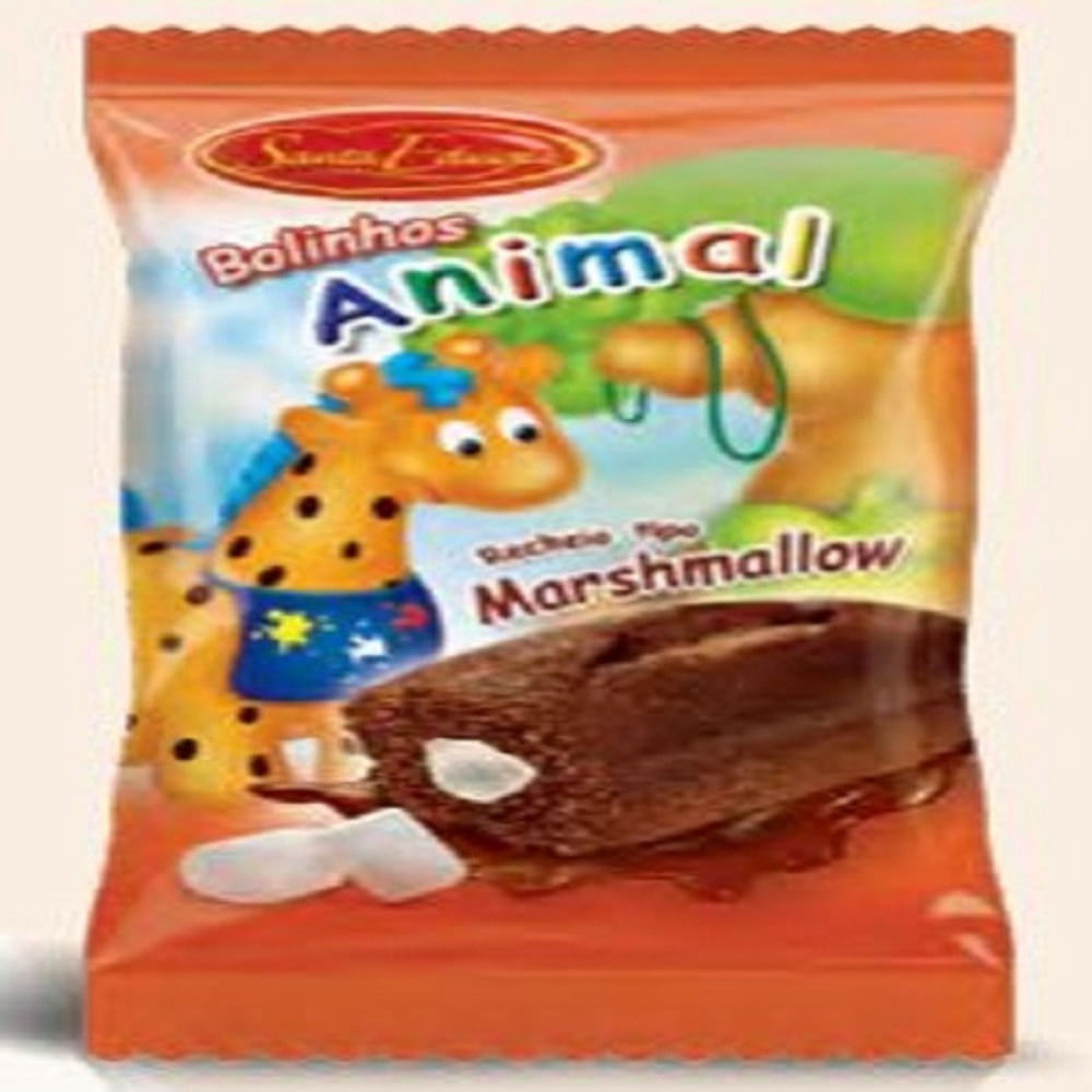 Mini Bolo Chocolate Marshmallow Santa Edwiges Caixa 120 Unidades Macio