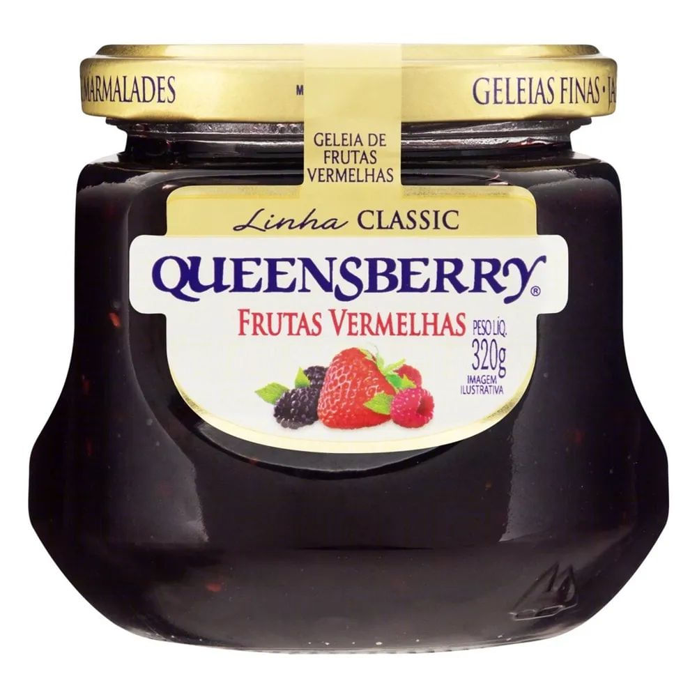Geleia Frutas Vermelhas Queensberry 320g 100% Natural Vegana
