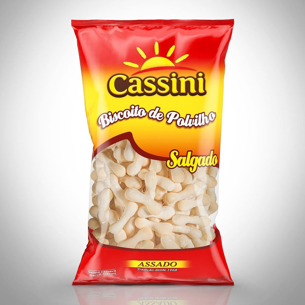 Biscoito de Polvilho Salgado Cassini 200g Sem Glúten