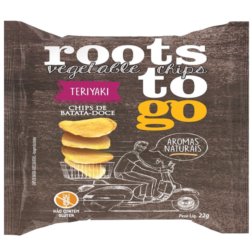 Chips de Batata-Doce Teriyaki Roots To Go 22g Vegano