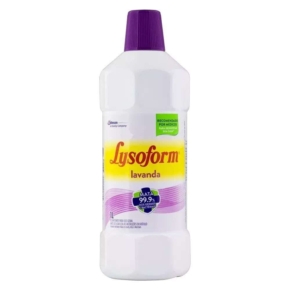 Desinfetante Líquido Lysoform Tradicional Lavanda 1L