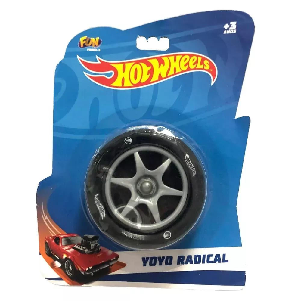 Ioiô Infantil Hot Wheels Yoyo Radical com Luz 3 a 4 Anos
