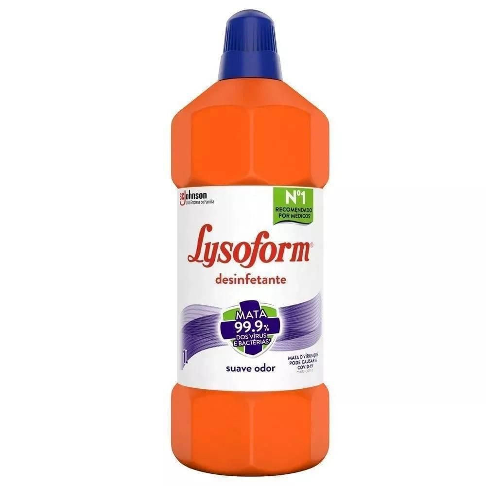 Desinfetante Antibacteriano Lysoform Tradicional Líquido Suave 1L