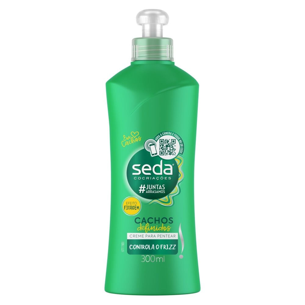 Creme para Pentear Cachos Definidos 300ml Seda com Filtro UV e Antifrizz