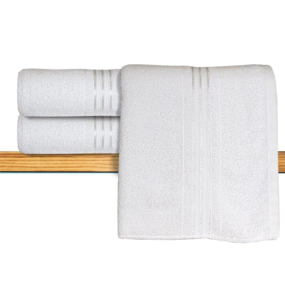 Toalha de Banho Algodão Sisa Adriana II 63x120cm Branco