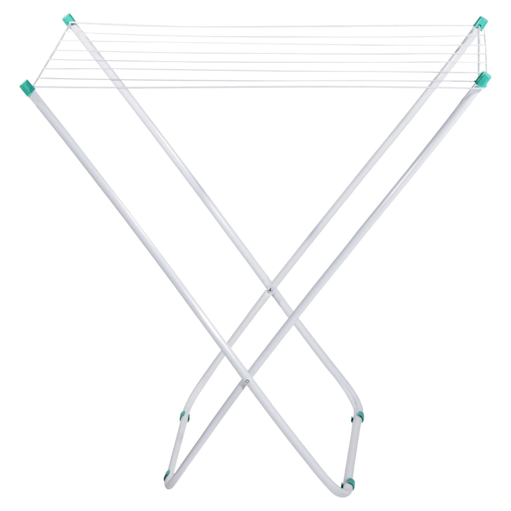 Varal de Chão Aço Carbono 79cm Secalux Dobrável Portátil