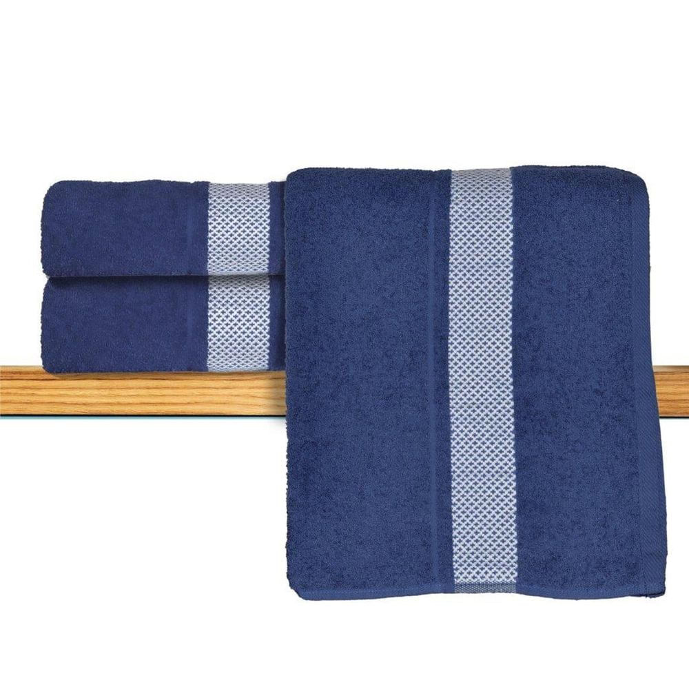 Toalha de Rosto Algodão Sisa Adriana 48x65cm Marinho