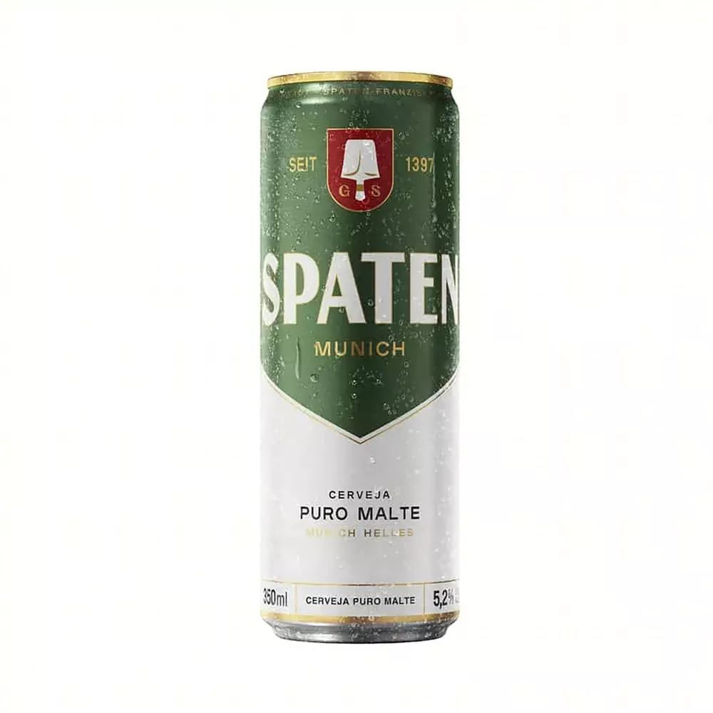 Cerveja Munich Helles Puro Malte Spaten 350ml Lata Alemã