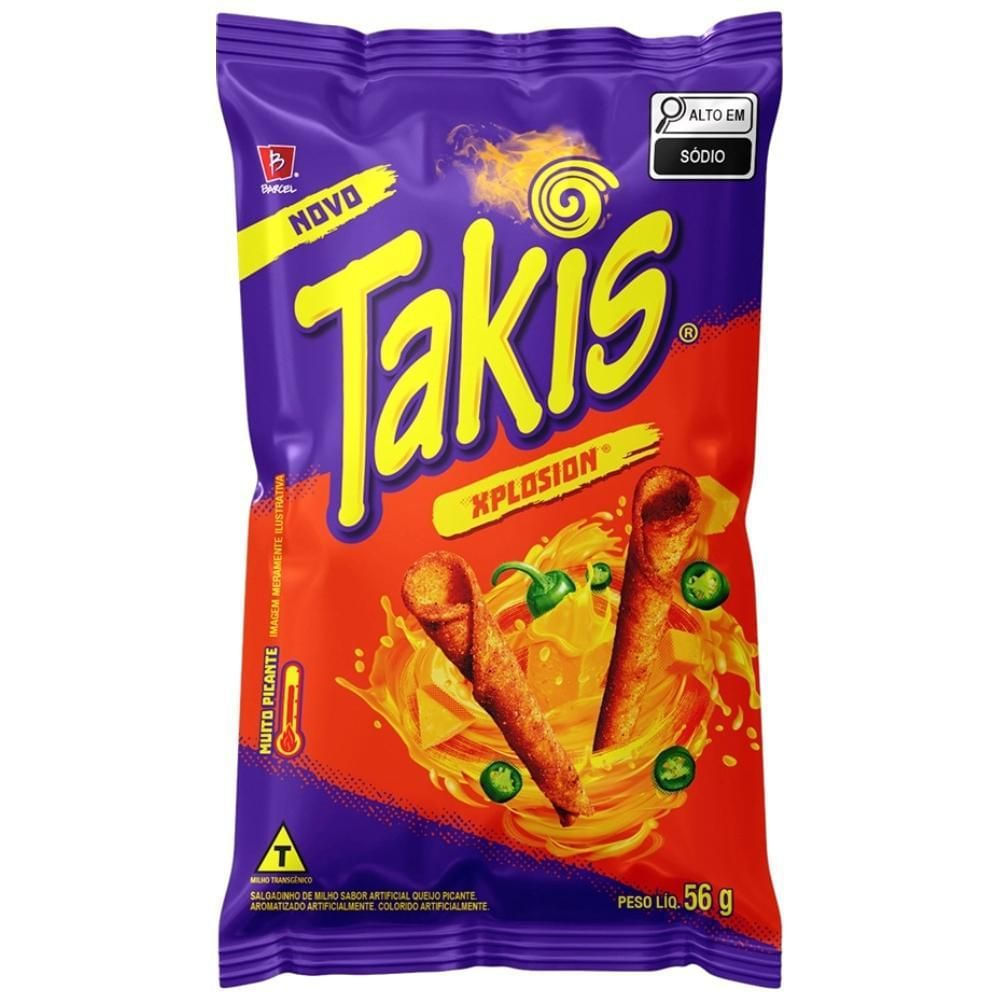 Salgadinho de Milho Picante Xplosion Takis 56g Crocante