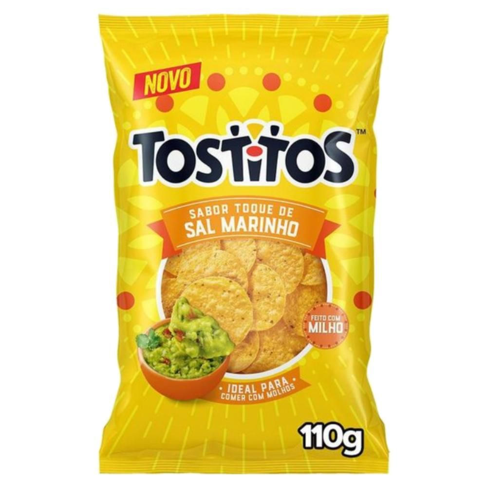 Salgadinho de Milho Toque de Sal Marinho Tostitos 110g Sem Glúten